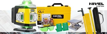 NIVEL СИСТЕМА CL4G CROSS LASER ЗЕЛЕНЫЙ + ПОЛЮС