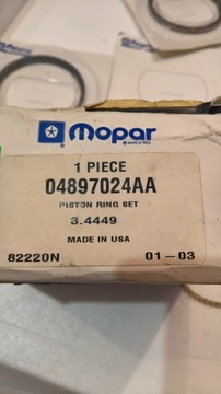 фото thumb №7, Chrysler dodge plymouth 98-01r 2.4b кольца поршневые mopar 04897024aa