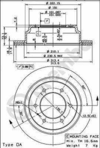 фото thumb №1, Диск гальмівна opel frontera 95-04 задня