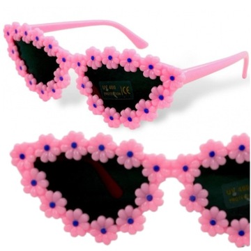 детские солнцезащитные очки + УФ-фильтр FLOWERS dg - oku750779