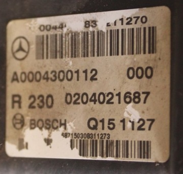 фото thumb №9, Насос гальмівна підсилювач mercedes sl r230 a0004300112