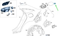 фото thumb №8, Mercedes-benz cla coupe c118 кришка багажника заливної пального a1187571500 oem