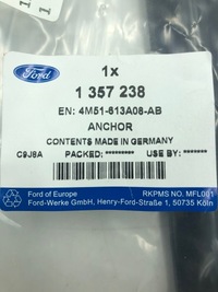 фото thumb №12, Кронштейн кронштейн детское кресло isofix focus mk2/c-max _ 1357238 _ 4m51-613a08-ab