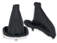 фото thumb №1, Alfa romeo 147 fl 2004-2010 комплект чехлы рычага czarna кожа i нити