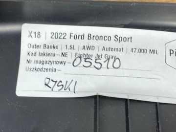 фото thumb №6, Ліва накладка na поріг ford bronco sport 2020+ usa