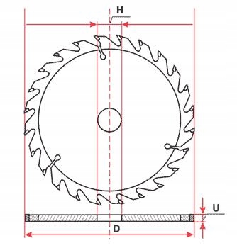 ПОЛОТНО ДЛЯ ПИЛЫ ПО ДЕРЕВУ WIDIA FT 125 x 22,2 T60