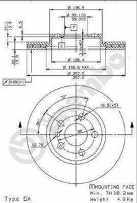 фото thumb №1, Диск ham. citroen jumpy 95-, expert 96-
