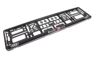 РАМКА НОМЕРНОГО ЗНАКА AUDI SLINE 3D 1 шт.