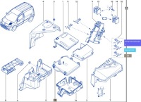 Крышка коробка предохранителей renault kangoo 2 284c41797r Доставка, фото thumb