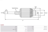 фото thumb №3, Sa6003 крыльчатка стартер as-pl