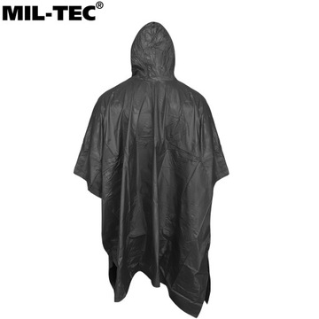 ДОЖДЕВИК ДОЖДЕВИК MIL-TEC ПОНЧО С КАПЮШОНОМ Черный