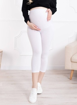 LEGGINSY CIĄŻOWE RYBACZKI Z PANELEM SPODNIE S