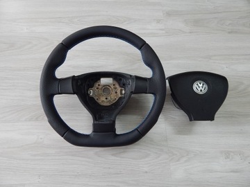 фото thumb №11, Vw passat b6 eos golf v caddy jetta кермо нова шкіра sport подушка