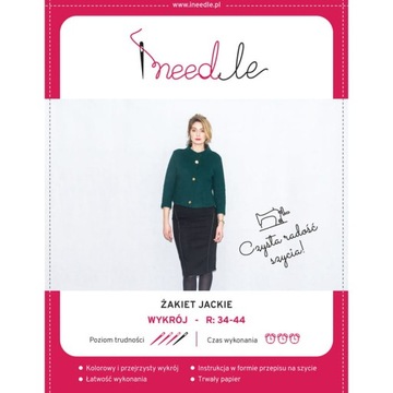 Wykrój na klasyczną marynarkę I NEEDLE JACKIE