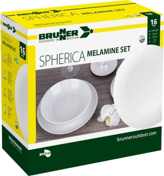 МЕЛАМИНОВЫЙ НАБОР ОБЕДЕННЫЙ НАБОР BRUNNER SPHERICA 16 шт.