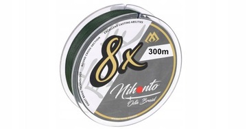 PLECIONKA MIKADO x8 OCTA 8x ośmiosplotowa spinning BRAID 0,18 mm GREEN 300m