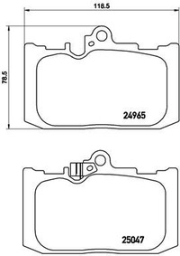 фото thumb №2, Brembo p 83 131 набір гальмівних колодок гальмівних, гальма дискові