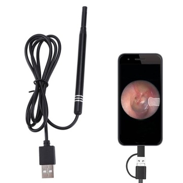 ЭНДОСКОПНАЯ КАМЕРА ДЛЯ ЧИСТКИ УШЕЙ 3 В 1 USB