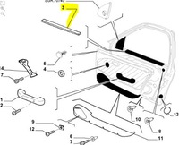 фото thumb №6, Прокладка дверь перед / задняя fiat palio оригинальный номер 82491189