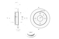 фото thumb №1, Brembo гальмівні диски гальмівні 2szt. hyundai atos 1.0 02.