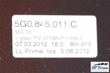 фото thumb №7, Vw golf 7 vii скло передня лобове 5g0845011c 5g0 845 011 c перед датчик