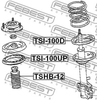 фото thumb №2, Тарелка пружины febest tsi-100up
