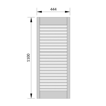 Открытая дверь белый 44,4x110 см. Сделай DIY Деревянный фронт для гардероба