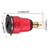 фото thumb №6, 12v-24v motocyklowy port usb роз'єм зарядний пристрій з