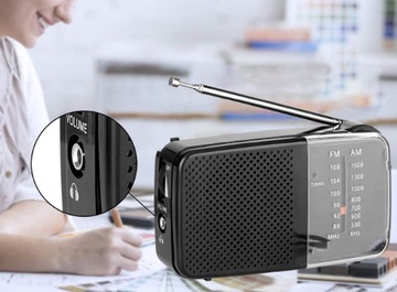 ПОРТАТИВНОЕ ТУРИСТИЧЕСКОЕ РАДИО FM AM НА АККУМУЛЯТОРЕ
