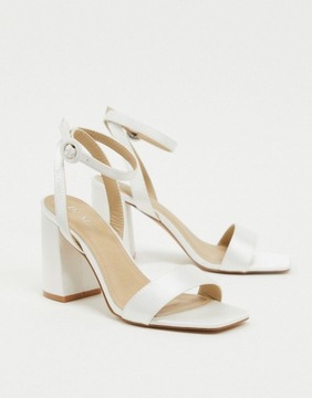БЕЛЫЕ СВАДЕБНЫЕ САНДАЛИИ BE MINE CLASSIC 38 1ROH