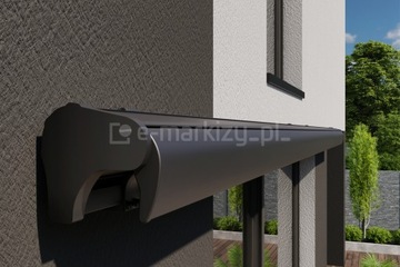 АКЦИЯ - Террасная маркиза Palladio Selt 470x310см антрацитового цвета + МОТОР
