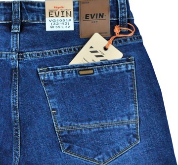 Spodnie męskie dżinsowe jeans Evin VG1051 pas 80 cm 32/32