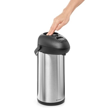 СТАЛЬНОЙ ТЕРМОС ДЛЯ ПИТАНИЯ С НАСОСОМ 5 Л FORGAST FG05805