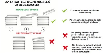 MAGNES NEODYMOWY MOCNY 25x3 mm Z OTWOREM 7/3,5 mm POD WKRĘT ZESTAW 4 SZTUK