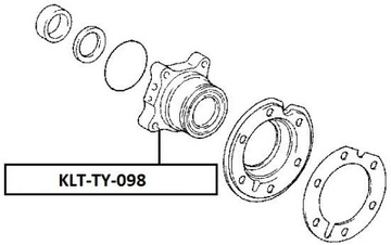 фото thumb №2, Ступица колёса зад левый toyota landcruiser 120 02-,