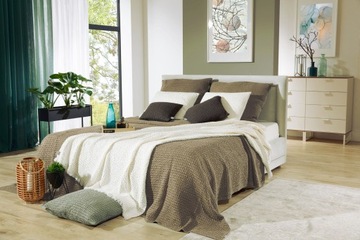 Покрывало хлопковое, плед 260х300 VitalHome Beige M34276