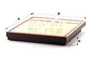 фото thumb №1, Mann-filter фильтр воздуха mercedes actros actros mp2 mp3 atego axor