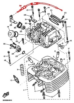 Кабель декомпрессора Yamaha XT TT 600