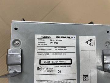 фото thumb №7, Радио cd clarion 86201sg450 pf-3733 subaru forester 4 iv sj 12-18r