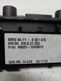фото thumb №6, Панель обдув управление вентиляция bmw e65 6921678