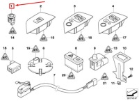 фото thumb №8, Перемикач спортивний bmw z4 roadster e85 6915010 61316915010 оригінальний