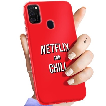 Кейс для Samsung Galaxy M21 Patterns Netflix серии фильмов кино