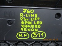 Бампер vw touareg 760 r-line 23r рестайлінг  6pdc камера ксенон передній Зі Шроту, фото thumb