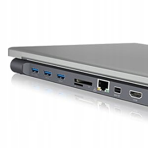 Док-станция Icy Box USB-C — USB-C VGA DisplayPort HDMI LAN USB SD 100 Вт