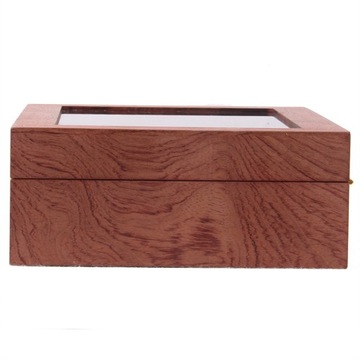 Коробка для часов из цельного дерева с 10 сетками 29x21x8 см