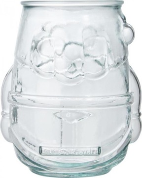 Świecznik świąteczny szklany na tealight szkło recykling Mikołaj AUTHENTIC