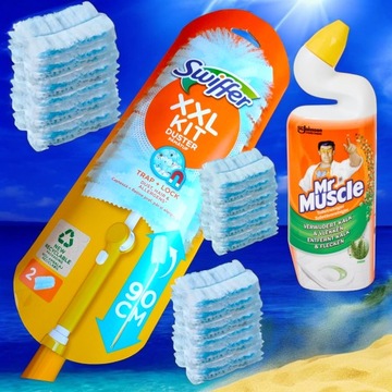 Miotełka do kurzu Swiffer Duster zestaw XXL +ŚCIERECZKI ANETTE 30sz+GRATIS