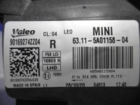 Фара правый перед лампа правая full led mini f56 f55 63115a01158-04 Недорого, фото thumb