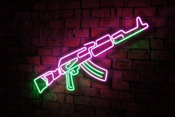 Neon LED Flex AK47 Калашникова - CS:GO CS2 Подарок неоновой революции