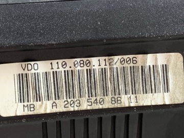 фото thumb №9, Спидометр приборы a2035408611 mercedes w203 купе